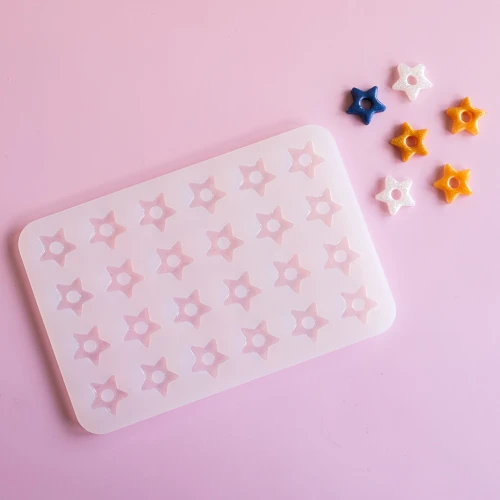 Stampo in silicone Géa Creations per la realizzazione di pendenti a stella da 16 mm x1