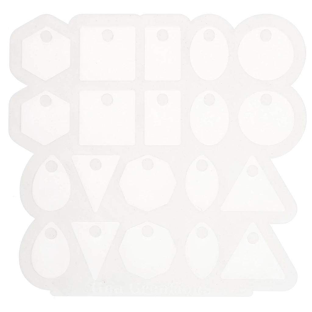 Woohome 40 Pz Stampo Silicon Stampo in Resina, 5 Pz Island Stampi in Resina per Pendenti, Collane, Orecchini, Creazione di Decorazioni per Gioielli Artigianali