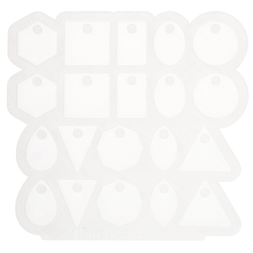 Gea Creations stampo in silicone per pendenti geometrici x1