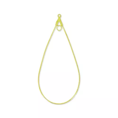 Orecchini a cerchio singolo 60x29 mm dorato x2