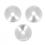 Coppette lisce mm. 5 argentato x10|raw }}