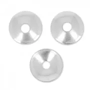 Coppette lisce mm. 5 argentato x10