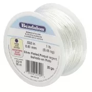 Filo di rame tondo 0,81 mm - German Style Wire - Argentato x 95 m