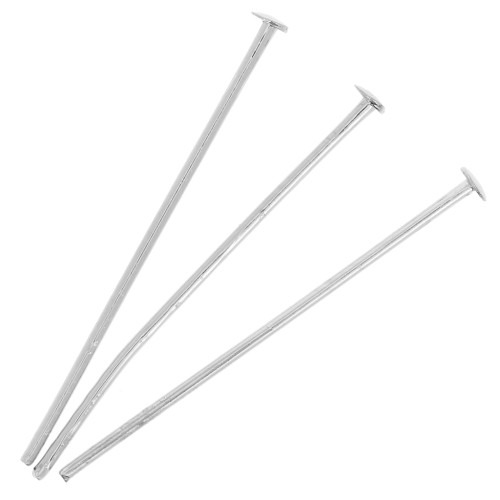 Chiodini a testa piatta 25x0,7 mm Argento x25