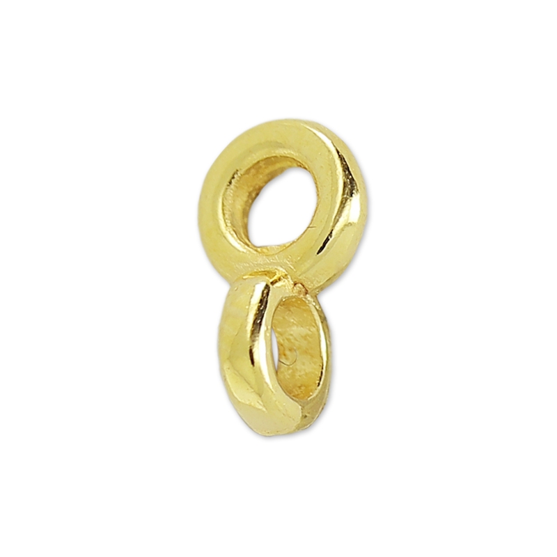 UNICRAFTALE 60 pezzi, 2 colori, ganci a S, in acciaio inox, per collane, bracciali, gioielli e lavori fai da te, lunghezza 12 mm