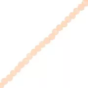 Perles rondelles facettées - rondes aplaties - 3.5x3 mm Light Peach x35cm