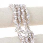 Perle d'acqua dolce Keshi - Perle barocche irregolari 9-13 mm - Bianco x19,5 cm