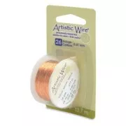 Filo di rame Artistic Wire 0,41 mm - Naturale, con trattamento anti-ossidazione x 13,7 m