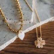 Ciondolo cuore ex-voto 19,5x13 mm in acetato - Nudo x1