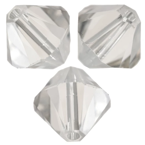 PureCrystal 5328 Biconi di cristallo da 8 mm - Cristallo argento x6
