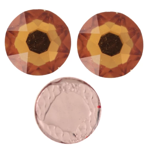 Cristallo puro Strass Hotfix 5 mm - Topazio x36