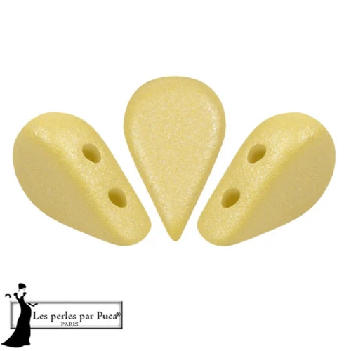 Perle di vetro Amos® by Puca® 5x8 mm -Vogue Canary Yellow Mat x10g