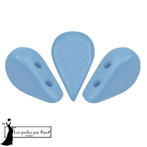 Perle di vetro Amos® by Puca® 5x8 mm - Vogue Celestial Blue Mat x10g