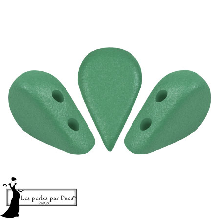 Perle di vetro Amos® by Puca® 5x8 mm - Vogue Green Garden Mat x10g