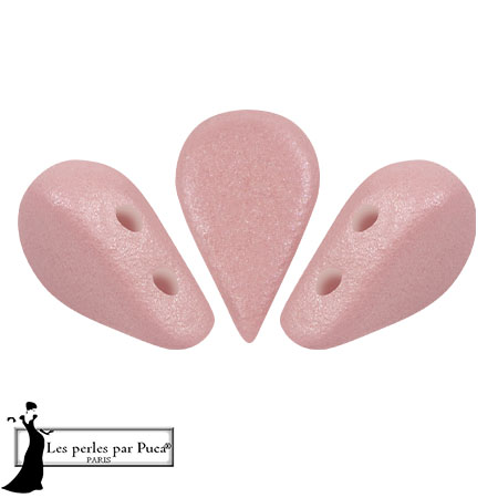 Perle di vetro Amos® by Puca® 5x8 mm - Vogue Rose Nude Mat x10g