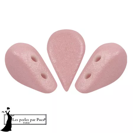 Perle di vetro Amos® by Puca® 5x8 mm - Vogue Rose Nude Mat x10g