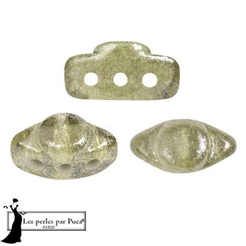 Perle di vetro Volos® by Puca® 4x8 mm - Candy Green Tea x10g