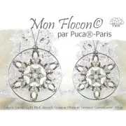 Perle di vetro Volos® di Puca® 4x8 mm - Apricot Metallic Mat x10g