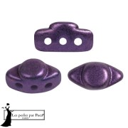 Perle di vetro Volos® di Puca® 4x8 mm - Ultra Violet Metallic Mat x10g|raw }}