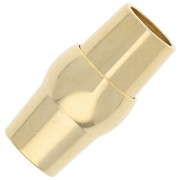 Chiusura magnetica per bracciale a cordoncino da 5 mm - Argento 925 Dorato x1