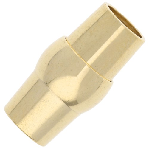 Chiusura magnetica per bracciale a cordoncino da 5 mm - Argento 925 Dorato x1