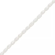 Perle d'acqua dolce a grani di riso - 3x2,5 mm - Grado AA Bianco x20|raw }}