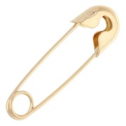 Spilla di sicurezza per gioielli da 28 mm - Argento 925 Dorato con oro fino x1