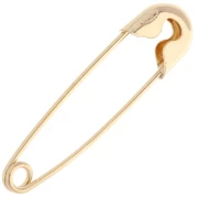 Spilla di sicurezza per gioielli da 32 mm - Argento 925 Dorato con oro fino x1