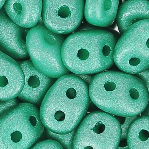 SuperDuo mm. 2.5x5 Satin Metallic Tealt x10g