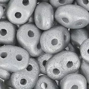 SuperDuo mm. 2.5x5 Silver Metallic Mat x10g