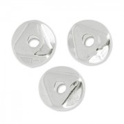 Perle irregolari nuggets 6 mm Placcatura Argento Antico x5