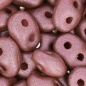 SuperDuo mm. 2.5x5 Old Rose Metallic Mat x10g