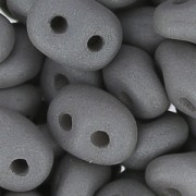 SuperDuo mm. 2.5x5 Opaque Grey Silk Mat x10g|raw }}