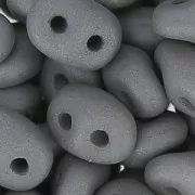 SuperDuo mm. 2.5x5 Opaque Grey Silk Mat x10g