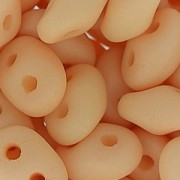 SuperDuo mm. 2.5x5 Opaque Light Peach Silk Mat x10g|raw }}