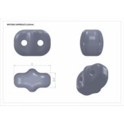 SuperDuo mm. 2.5x5 Opaque Sapphire Silk Mat x10g