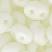 SuperDuo mm. 2.5x5 Opaque White Silk Mat x10g