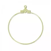 Orecchini ad anello mm. 30 light 1 foro gold x2