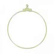 Orecchini ad anello mm. 40 1 foro light gold x2