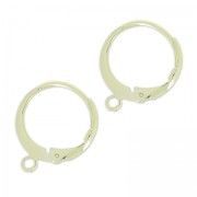 Orecchini con ganci chiusi mm. 12 light gold x2
