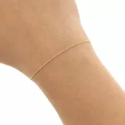 Catena maglia Paloma mm. 0.8 light gold xm. 1