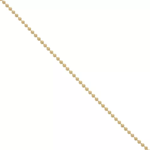 Catena con palline mm. 1.5 light gold x m. 1
