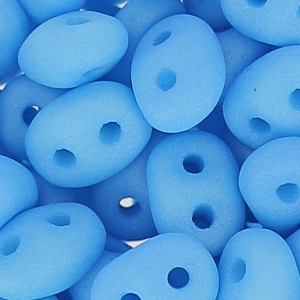 SuperDuo mm. 2.5x5 Saturated Neon Baby Blue x10g