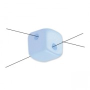 Cubi Crisscross 4 mm Grigio chiaro Pearl x30