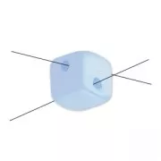 Cubi Crisscross 4 mm Pastel Rose Pearl x30