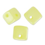 Cubi Crisscross 4 mm Giallo pastello Pearl x30