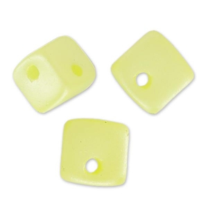 Cubi Crisscross 4 mm Giallo pastello Pearl x30