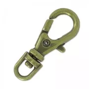 Portachiavi a moschettone 23 mm bronzo x1