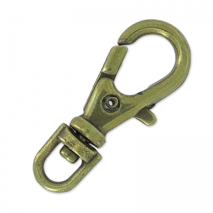 Portachiavi a moschettone 23 mm bronzo x1