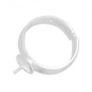 Anello regolabile per tonde semi-forate 12 mm in Argento 925 x1|raw }}